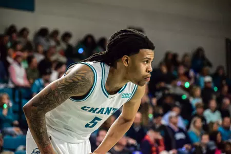 Josh Meo stands ready against Marshall on 1/18/2025