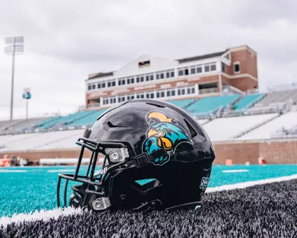 Coastal football black helmet 2025