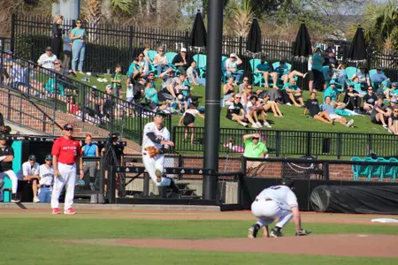 Walker Mitchell makes play against Rutgers on 3/1/2025