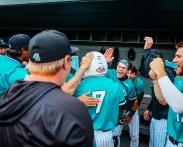 Blake Barthol celebrates home run at UNC on 3/4/2025