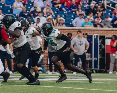 Tray Brown in game against South Alabama on 9/20/2025