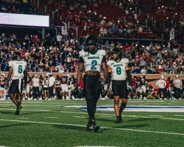 Ja'Marion Wayne between plays against South Alabama on 9/20/2025