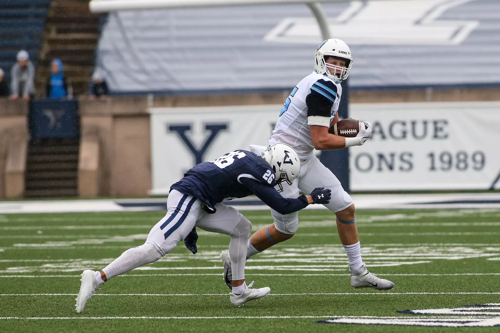 Oct. 30, 2021; New Haven, Connecticut, USA; during an Ivy League matchup between Columbia and Yale at the Yale Bowl. Photo by Clarus Studios.