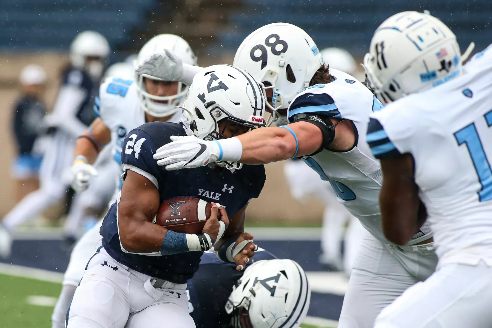Oct. 30, 2021; New Haven, Connecticut, USA; during an Ivy League matchup between Columbia and Yale at the Yale Bowl. Photo by Clarus Studios.