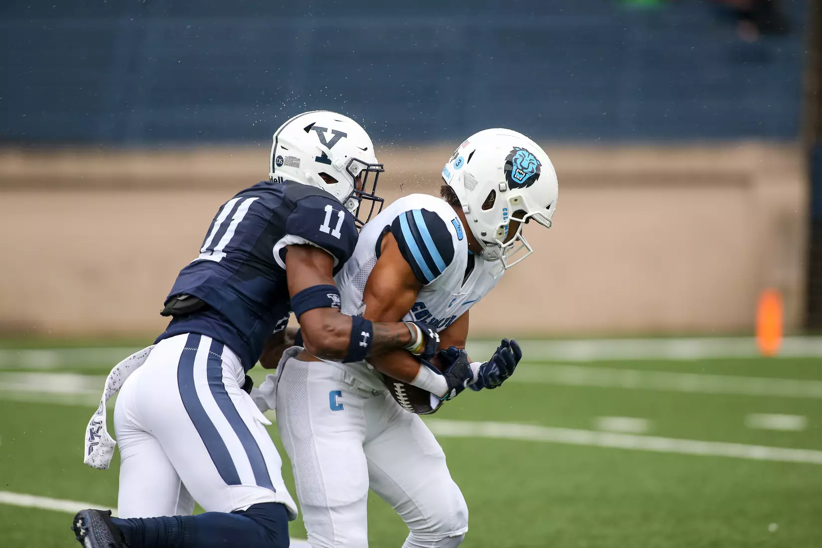 Oct. 30, 2021; New Haven, Connecticut, USA; during an Ivy League matchup between Columbia and Yale at the Yale Bowl. Photo by Clarus Studios.