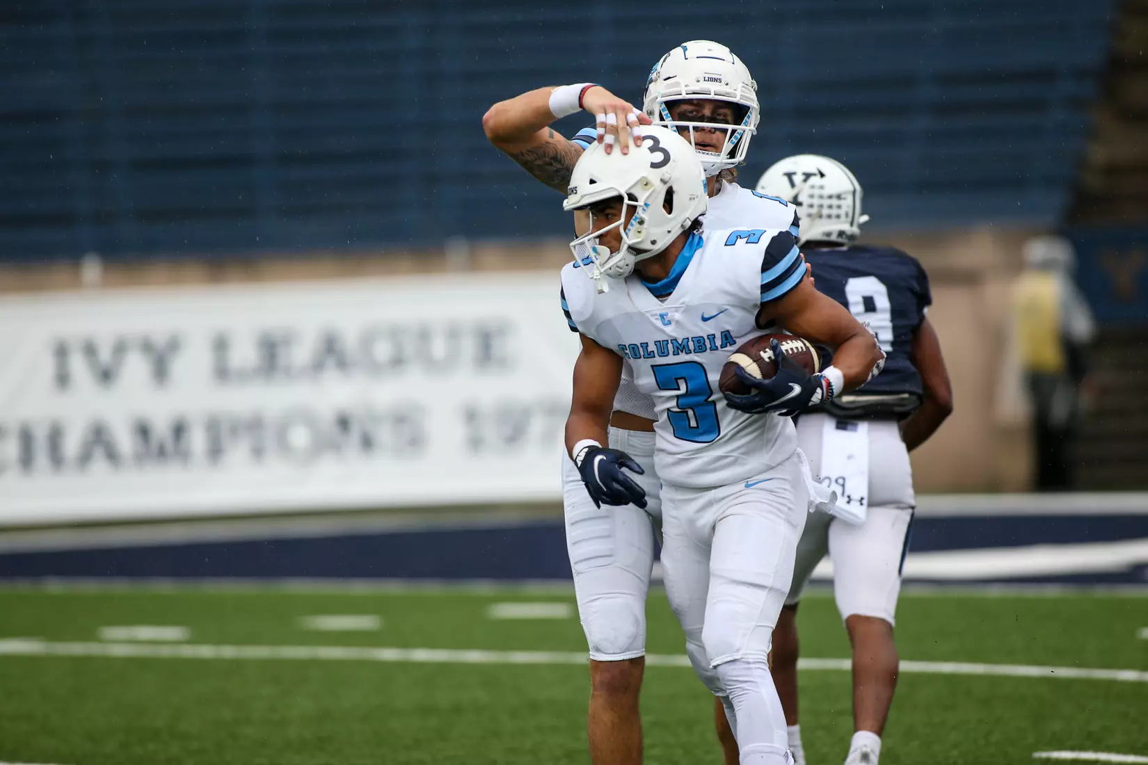 Oct. 30, 2021; New Haven, Connecticut, USA; during an Ivy League matchup between Columbia and Yale at the Yale Bowl. Photo by Clarus Studios.