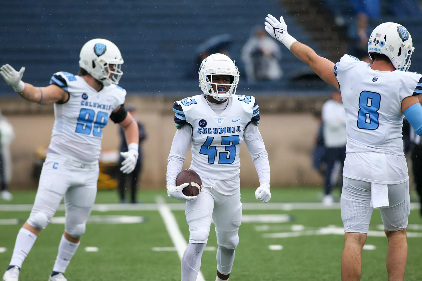 Oct. 30, 2021; New Haven, Connecticut, USA; during an Ivy League matchup between Columbia and Yale at the Yale Bowl. Photo by Clarus Studios.