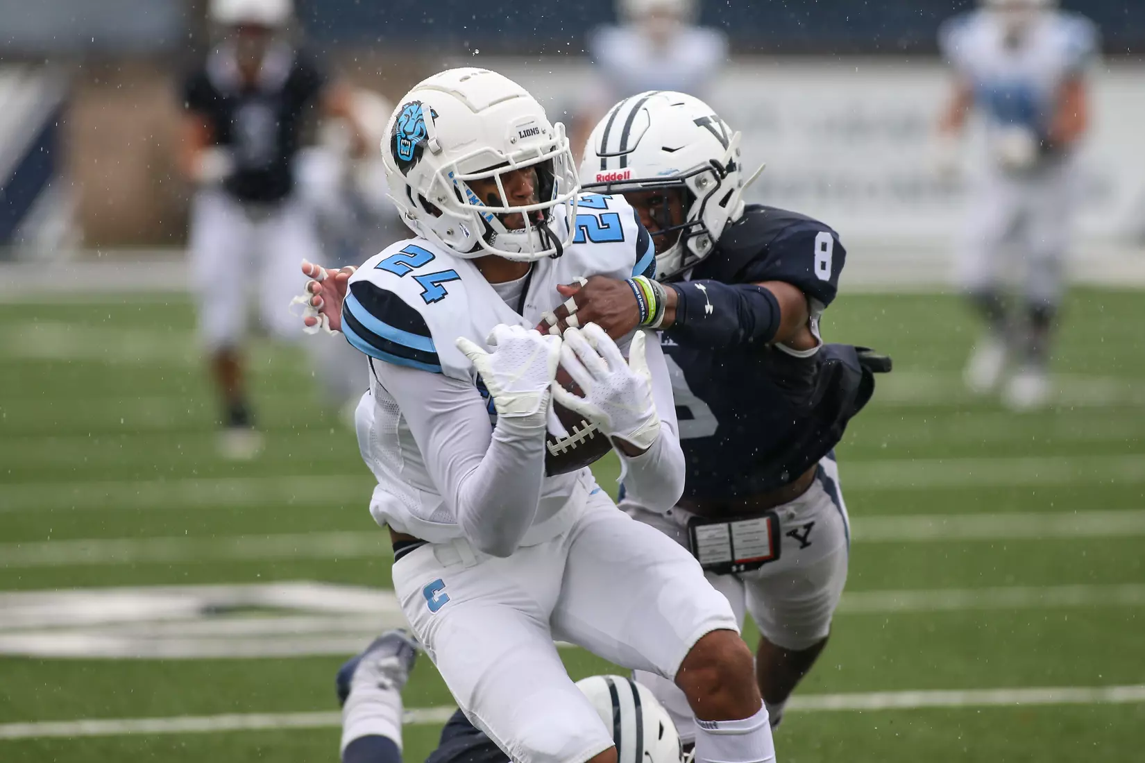 Oct. 30, 2021; New Haven, Connecticut, USA; during an Ivy League matchup between Columbia and Yale at the Yale Bowl. Photo by Clarus Studios.