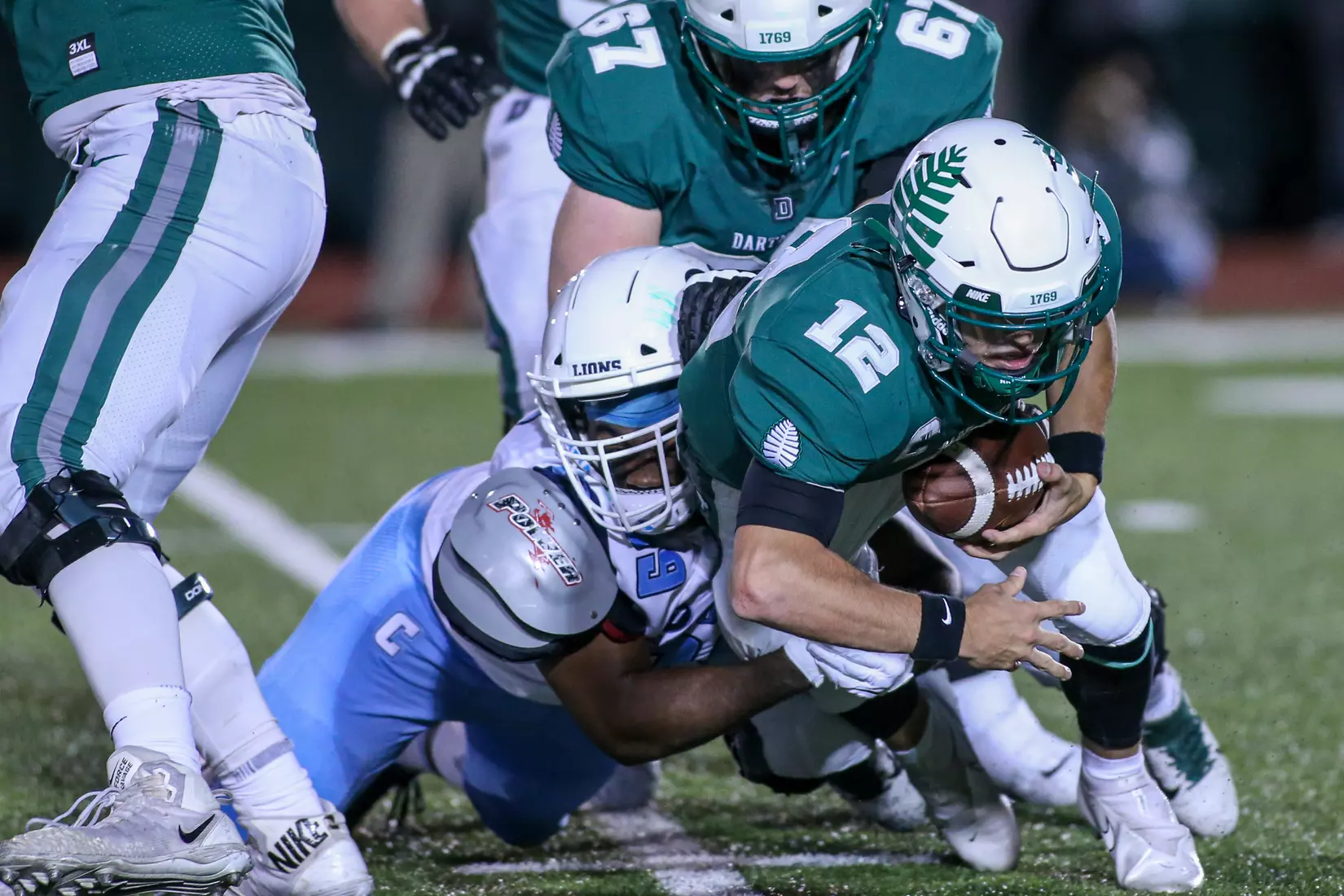Oct. 22, 2021; Hanover, New Hampshire, USA; during an Ivy League matchup between Columbia and Dartmouth at the Memorial Field. Photo by Foley-Photography.
