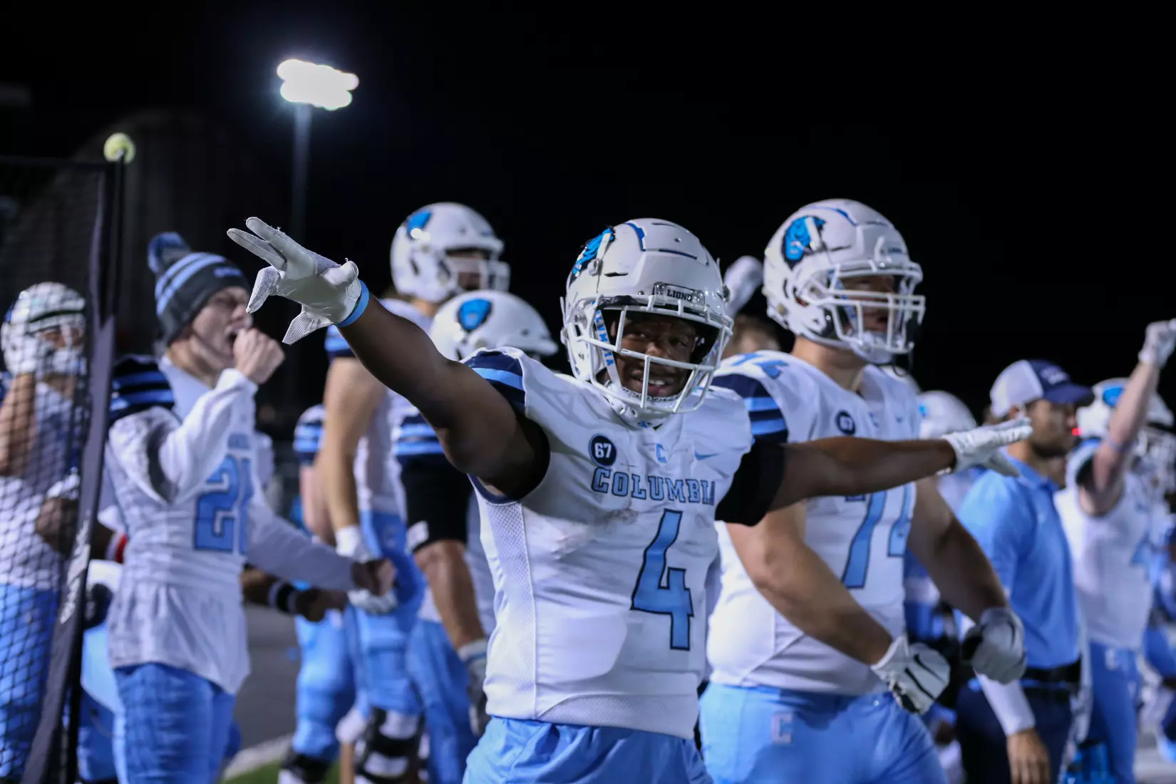 Oct. 22, 2021; Hanover, New Hampshire, USA; during an Ivy League matchup between Columbia and Dartmouth at the Memorial Field. Photo by Foley-Photography.
