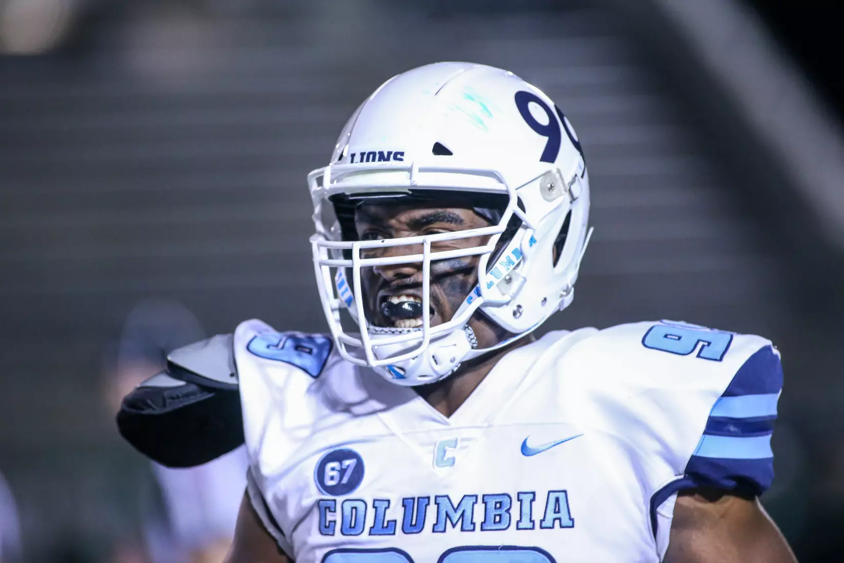Oct. 22, 2021; Hanover, New Hampshire, USA; during an Ivy League matchup between Columbia and Dartmouth at the Memorial Field. Photo by Foley-Photography.