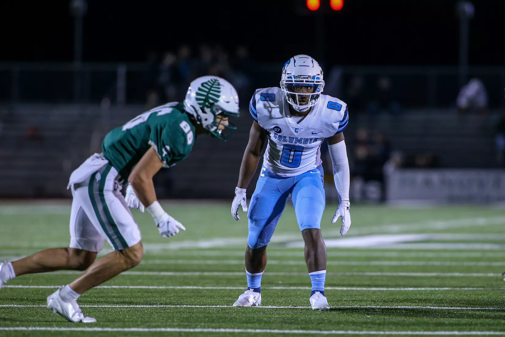 Oct. 22, 2021; Hanover, New Hampshire, USA; during an Ivy League matchup between Columbia and Dartmouth at the Memorial Field. Photo by Foley-Photography.