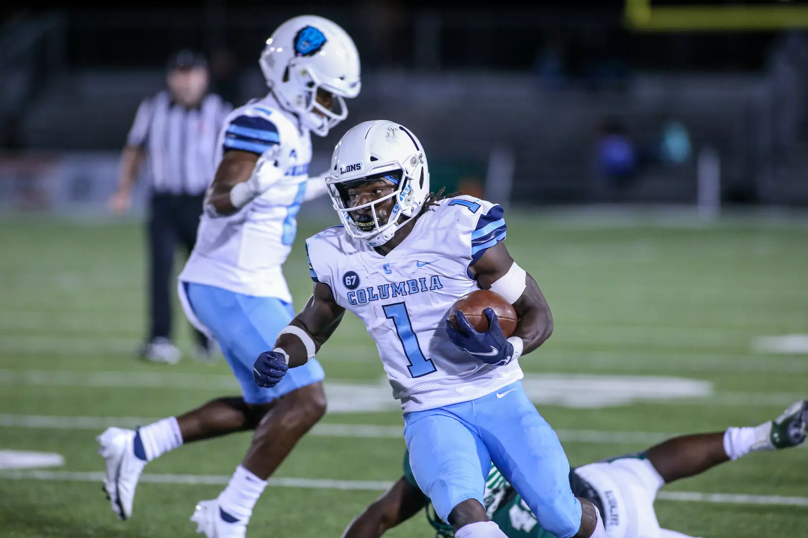 Oct. 22, 2021; Hanover, New Hampshire, USA; during an Ivy League matchup between Columbia and Dartmouth at the Memorial Field. Photo by Foley-Photography.