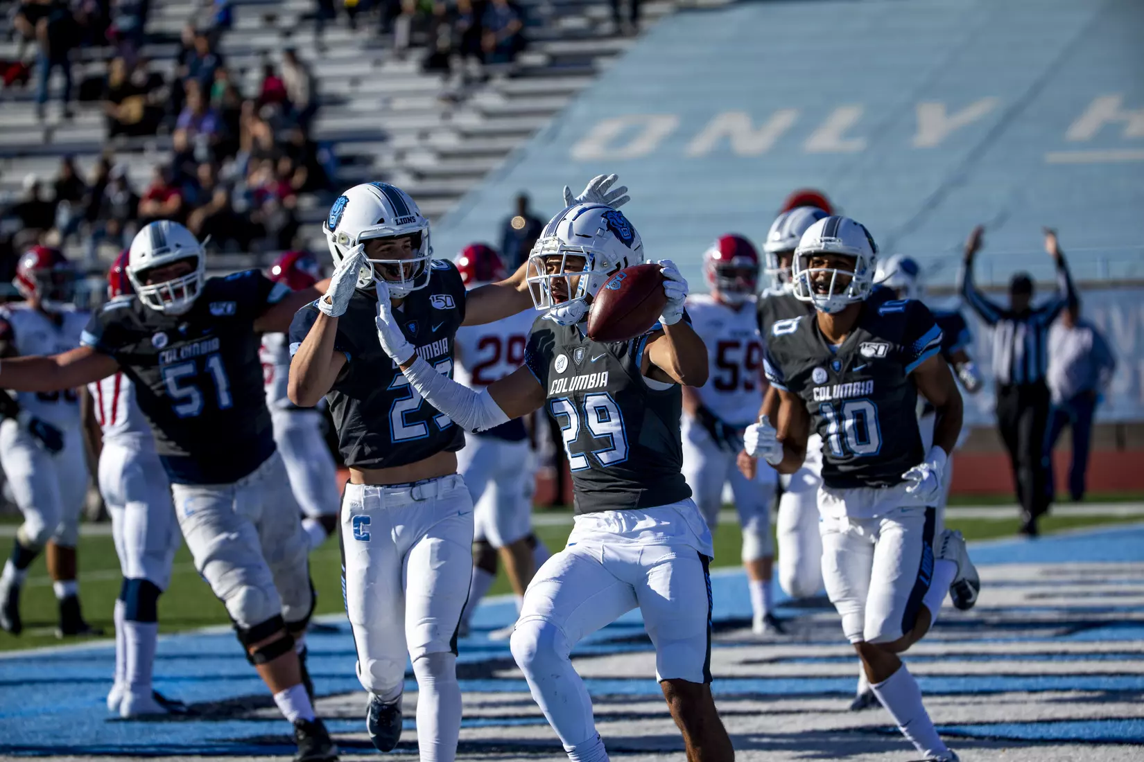 Columbia football defeats Penn, 44-6, in the homecoming game at Wien Stadium