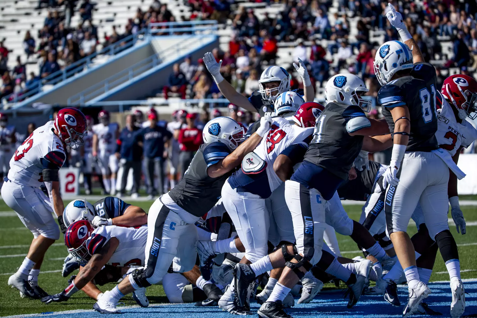 Columbia football defeats Penn, 44-6, in the homecoming game at Wien Stadium