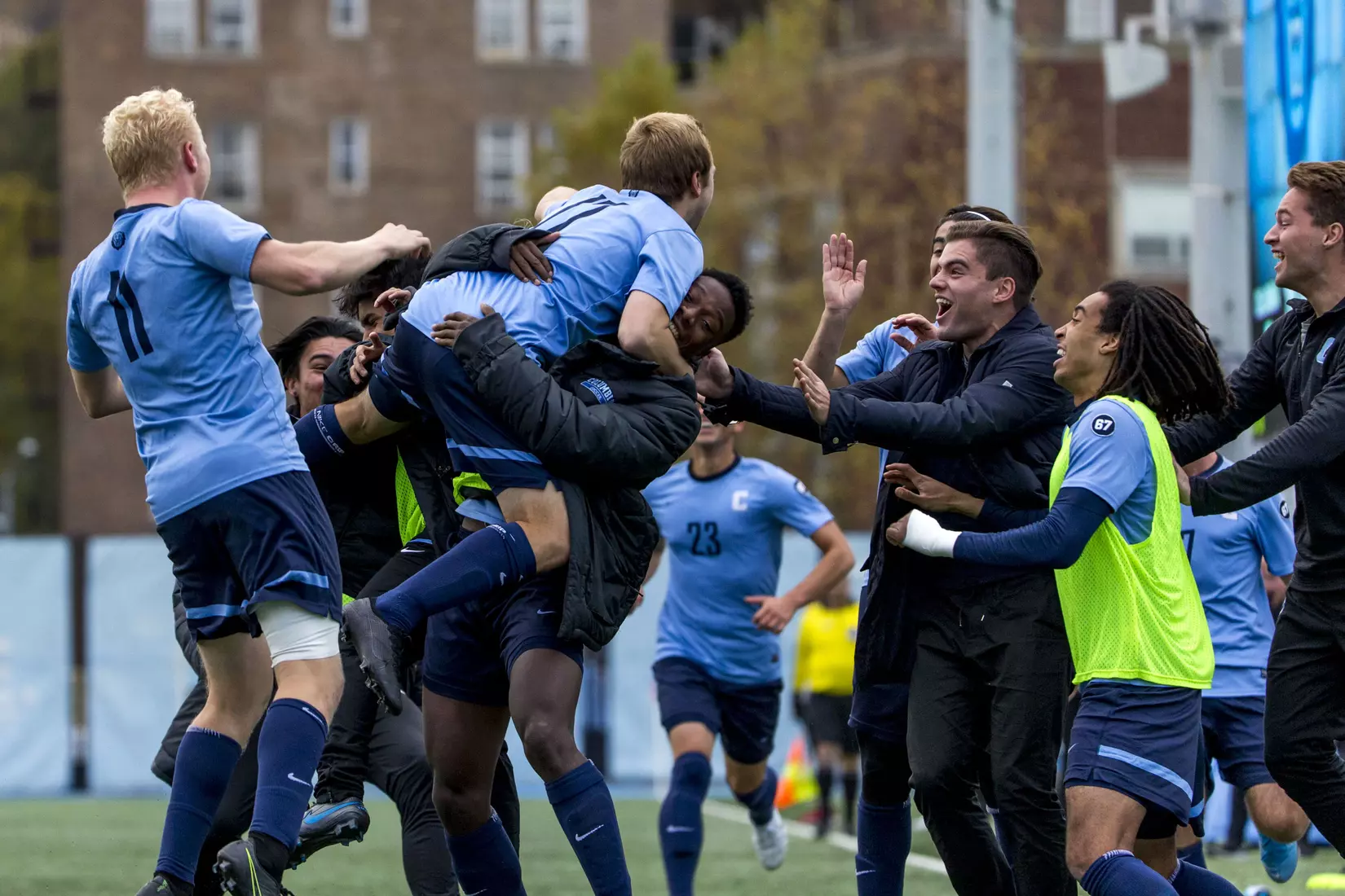 Columbia men's soccer defeats Harvard, 6-1, on Senior Day