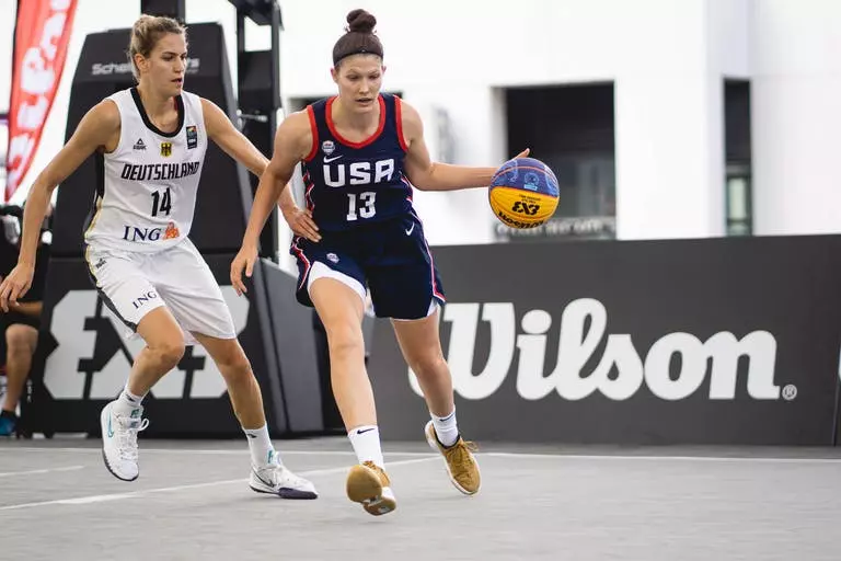 Camille Zimmerman competes for Team USA in the FIBA 3x3 Women's Series Montreal Stop (Sept. 3-4)
