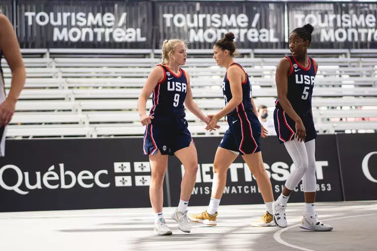 Camille Zimmerman competes for Team USA in the FIBA 3x3 Women's Series Montreal Stop (Sept. 3-4)