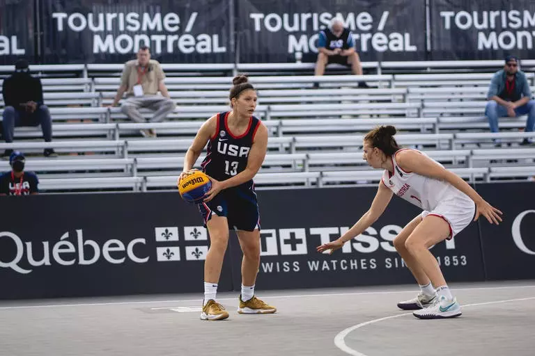 Camille Zimmerman competes for Team USA in the FIBA 3x3 Women's Series Montreal Stop (Sept. 3-4)