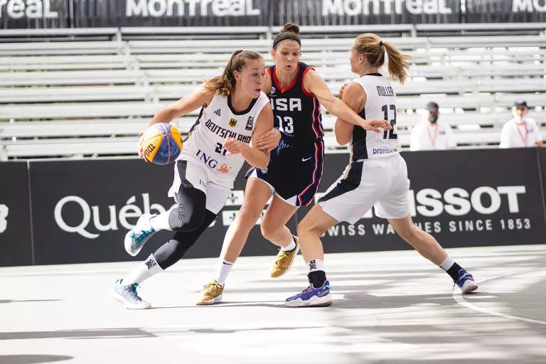 Camille Zimmerman competes for Team USA in the FIBA 3x3 Women's Series Montreal Stop (Sept. 3-4)