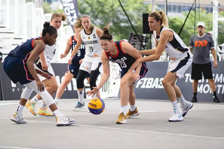 Camille Zimmerman competes for Team USA in the FIBA 3x3 Women's Series Montreal Stop (Sept. 3-4)