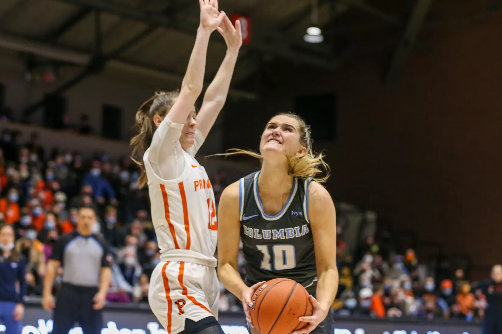 Mar. 12, 2022; Allston, Massachusetts, USA; Columbia Lions guard Kitty Henderson (10) during the 2022 Ivy League Final by a score of 77-59 over the Columbia Lions Photo by Brian Foley for Foley-Photography.com.
