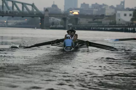 Rowing Newcomers Make Collegiate Debut in Lake Carnegie Competition