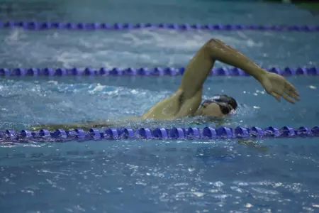 Men?s Swimming & Diving Holds on, But Can?t Beat Harvard, 167-133