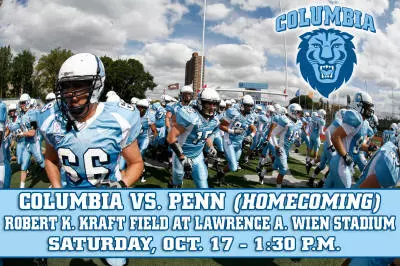 Columbia Ready to Host Penn in Saturday's Homecoming Football Game