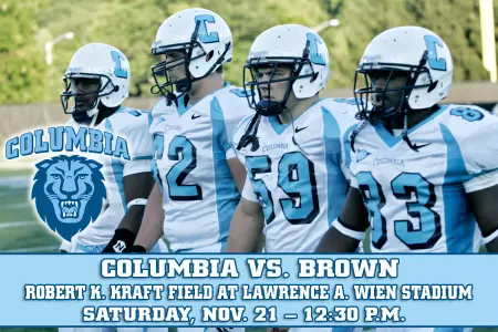 Lions Set to Square Off with Brown on Football's Senior Day