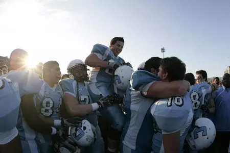 Dominant Ground Attack Leads Football to 28-14 Victory Over Brown on Senior Day