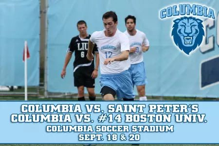 Men's Soccer to Host Pair of Contests at Columbia Soccer Stadium This Weekend