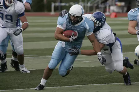 Football Stymied in Second Half by Central Connecticut State, 22-13