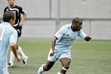 Shorthanded Men's Soccer Fights to the Finish in 2-1 Overtime Defeat to #23 Brown