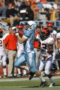 Brackett Throws for Five Touchdowns; Lions Rout Princeton in Ivy Football Opener, 42-14