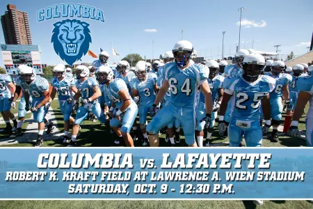 Looking for Three Straight Wins, Football Faces Lafayette on Saturday