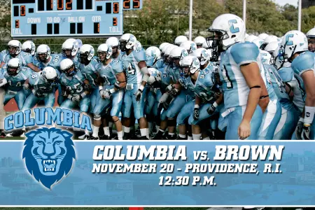 Football Travels to Brown for Season Finale
