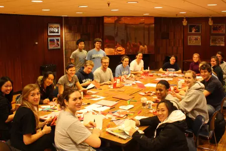 Lions Take Part in Second Annual Valentine's Day Card-Writing Party