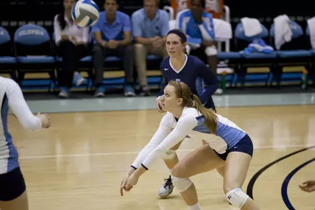 Volleyball Upends Cornell in Thrilling 3-2 Victory