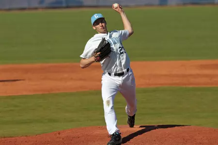 Strong Pitching Lifts Baseball to DH Sweep of NYIT in Home Opener