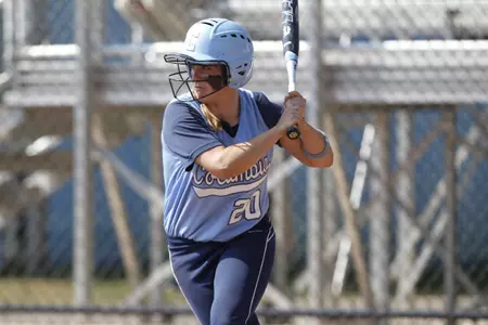 Softball Splits Doubleheader at Manhattan