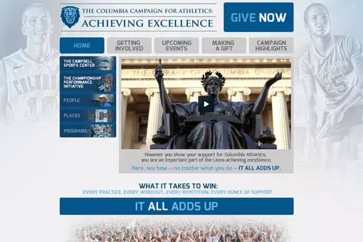 Athletics Development Launches The Columbia Campaign For Athletics Website