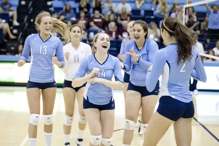 Volleyball Sweeps Bucknell in Season Debut