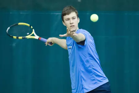 No. 15 Men?s Tennis Goes the Distance with No. 4 Georgia at ITA National Men?s Team Indoor Championship