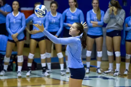 Volleyball Saves 3 Match Points, Completes Comeback over Cornell