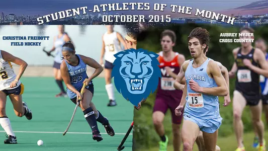 Freibott, Myjer Named Columbia's October Student-Athletes of the Month