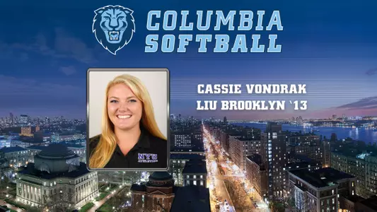Cassie Vondrak Named Assistant Softball Coach For 2016 Season