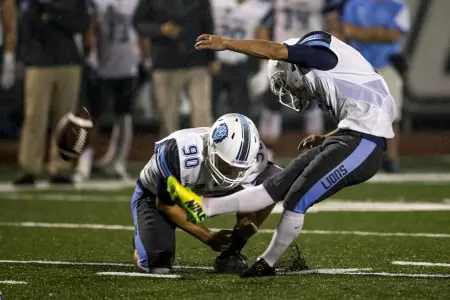 Milstein's School Record Five Field Goals Lifts Football Past Wagner, 15-13