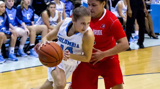 Women's Basketball Holds Off Richmond 65-58 for First Win