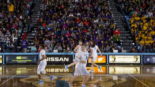 Women's Basketall Routs UMass Lowell on Education Day